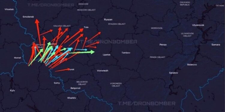 Ukrayna Rusiyaya ciddi hava zərbələri endirib