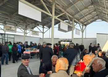 Ağdamın Kəngərli kəndində bazarın açılışı olub, Zəfər yarmarkası keçirilib