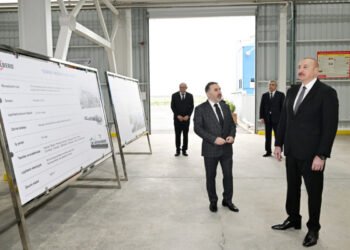 İlham Əliyev “AZWOOL” mineral daş yunu zavodunun açılışında iştirak edib