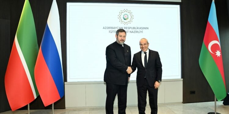 Mikayıl Cabbarov Tatarıstanın Baş nazirinin müavini ilə görüşdü