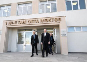 Prezident Kərkicahanda 1 nömrəli tam orta məktəbin açılışında iştirak edib