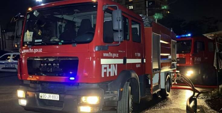 Bakıda yanğın oldu - Ölən var