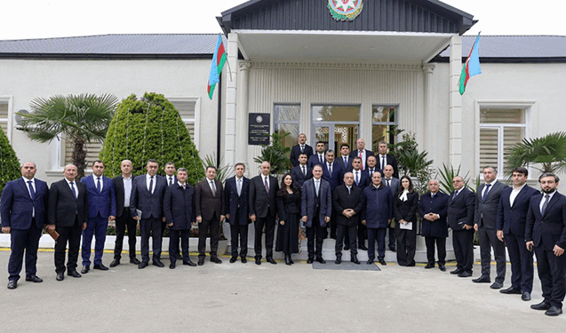 Zaur Mikayılov 5 saylı Lənkəran-Astara regional bölməsinin yeni inzibati binası ilə tanış oldu - FOTOLAR