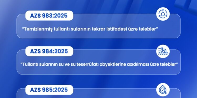 Tullantı suları üzrə 3 yeni dövlət standartı qəbul edilib