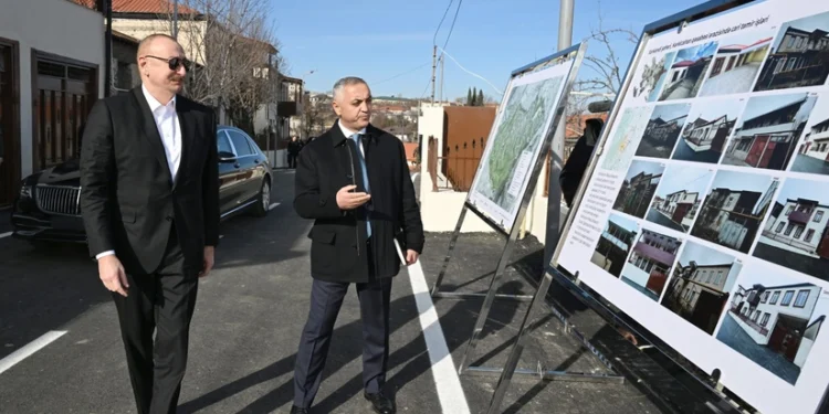 Prezident Xankəndinin Kərkicahan qəsəbəsində olub