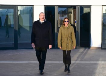 Prezidentlə xanımı Xankəndidə Zəfər parkının açılışında – FOTOLAR