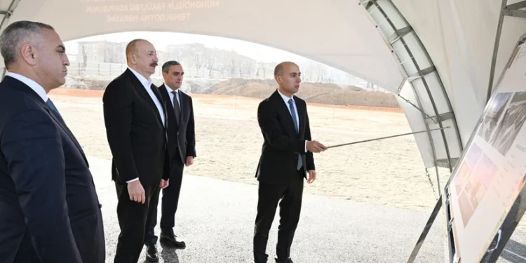 Prezident Qarabağ Universitetinin Mühəndislik fakültəsinin binasının təməlini qoyub
