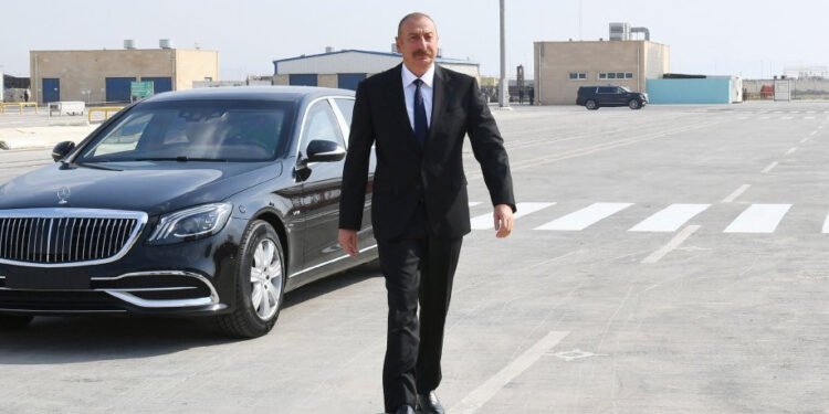 İlham Əliyev Ağdərəyə getdi