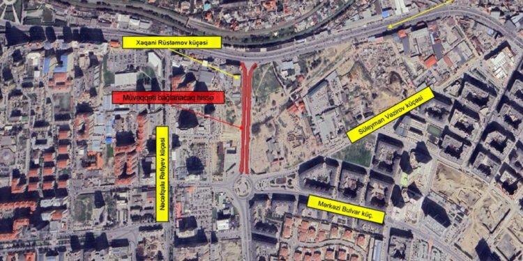 Babək prospektindən Ağ Şəhərə giriş bağlanır – Sürücülərə XƏBƏRDARLIQ