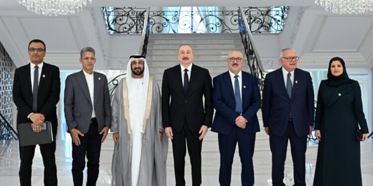 Dövlət başçısı Ərəb Parlamentinin prezidentini qəbul etdi - FOTOLAR