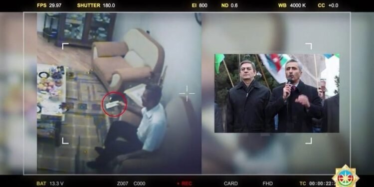 DTX Fuad Qəhrəmanlının pul almasının görüntülərini yaydı - VİDEO