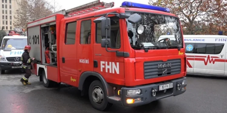 Bakının mərkəzində güclü YANĞIN