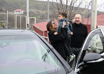 Prezidentlə xanımı Xocavəndə getdi – FOTOLAR