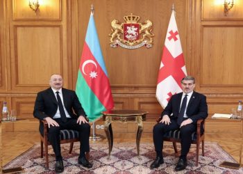 İlham Əliyev Mixeil Kavelaşvili ilə təkbətək görüşdü