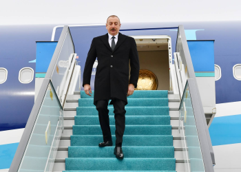İlham Əliyev Gürcüstana dövlət səfərinə gəlib