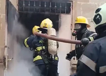 Bakıda internat məktəbinin yataqxanasında yanğın - VİDEO